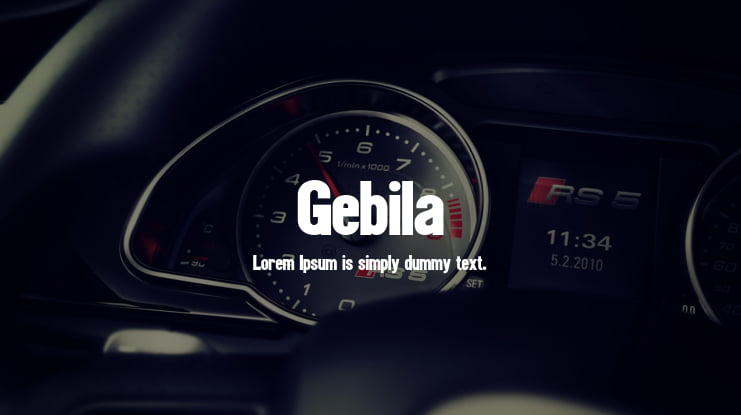 Gebila Font