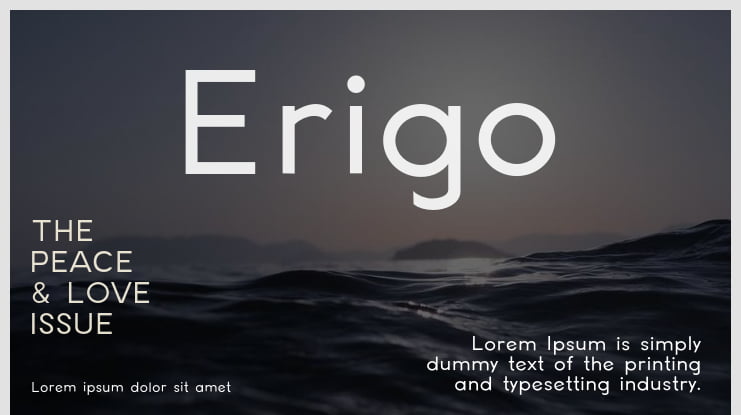 Erigo Font Family : Download Free for Desktop & Webfont