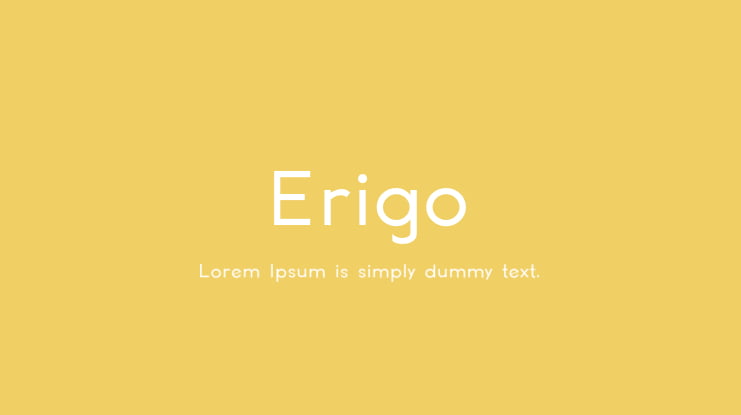 Erigo Font Family