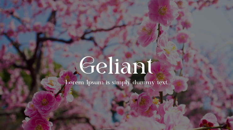 Geliant Font