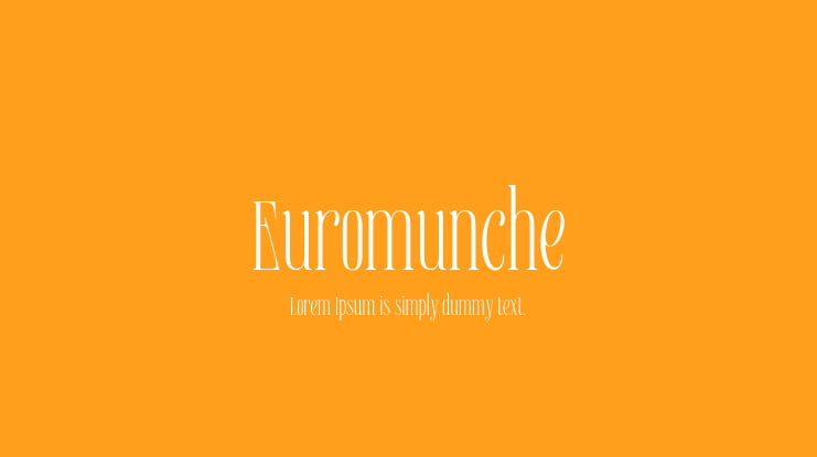 Euromunche Font