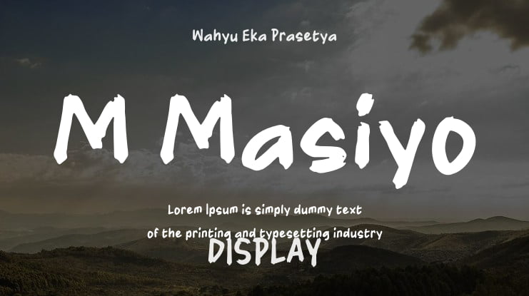 M Masiyo Font