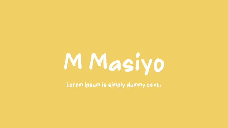 M Masiyo Font