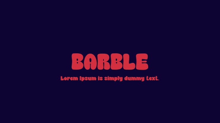 BARBLE Font