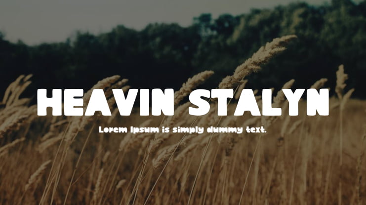 HEAVIN STALYN Font