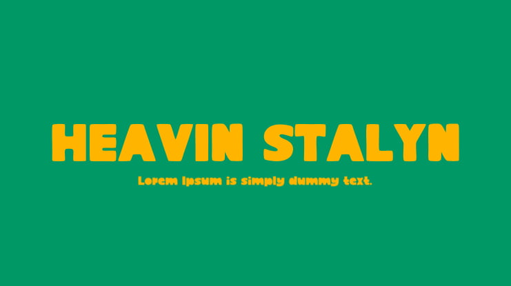 HEAVIN STALYN Font