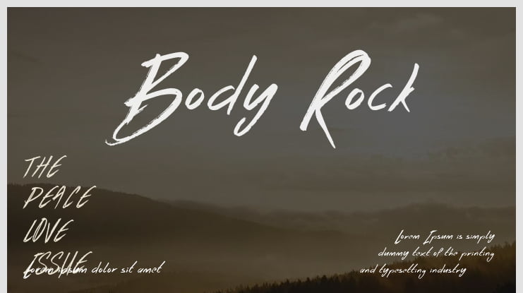 Body Rock Font