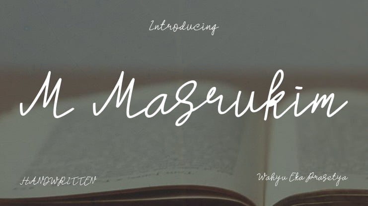 M Masrukim Font