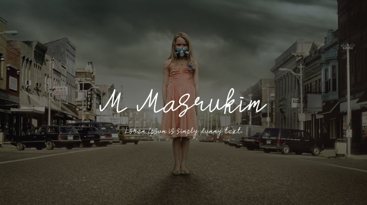 M Masrukim Font