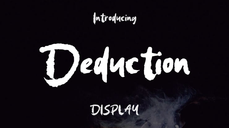 Deduction Font