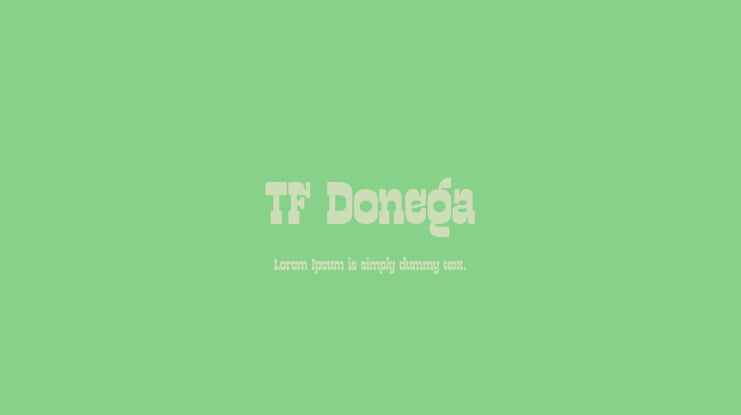 TF Donega Font Family