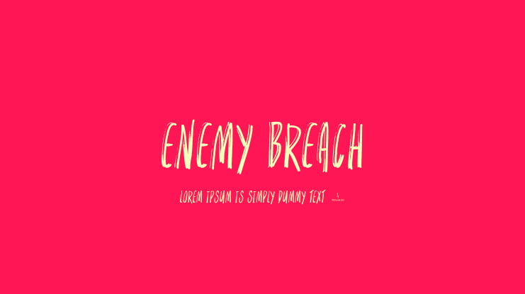 Enemy Breach Font