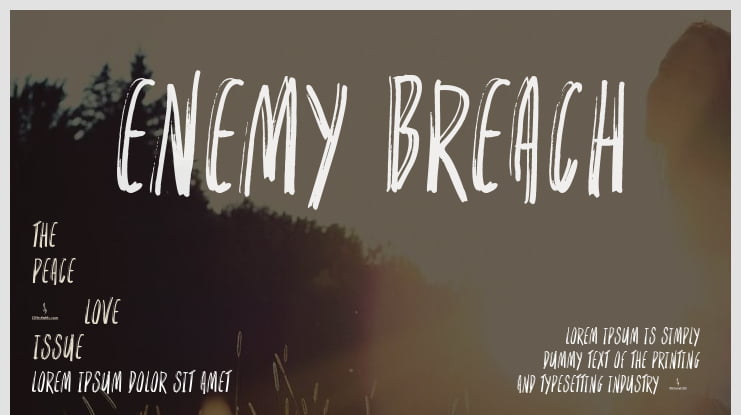 Enemy Breach Font