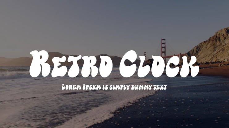 Retro Clock Font