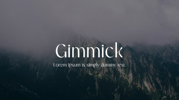 Gimmick Font