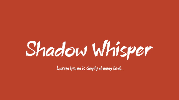 Shadow Whisper Font