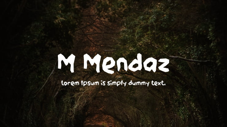 M Mendaz Font