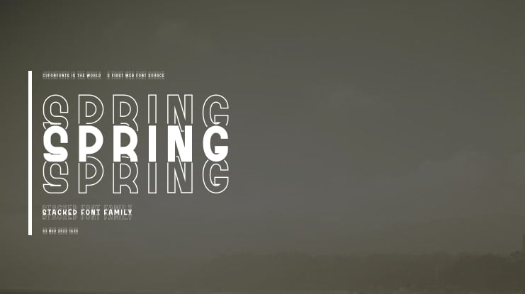 Spring Stacked Font