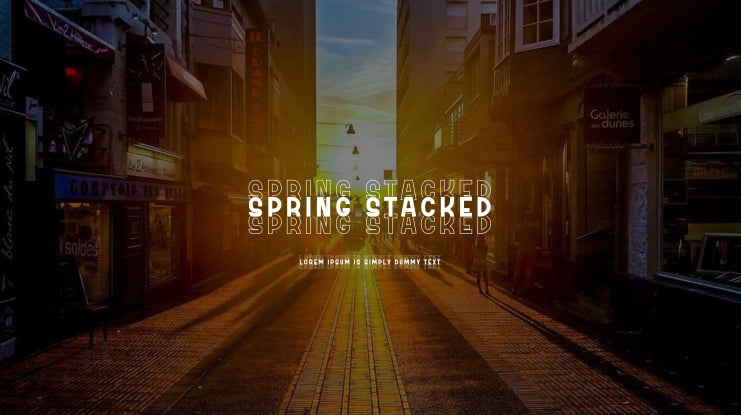 Spring Stacked Font