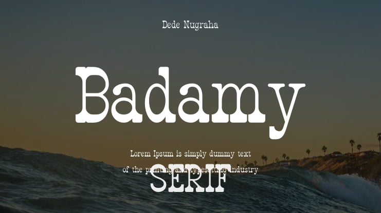 Badamy Font