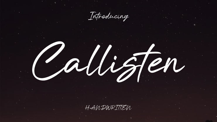 Callisten Font