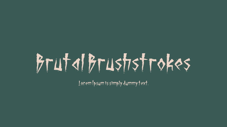 Brutal Brushstrokes Font Family