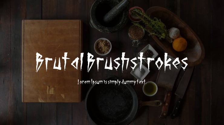 Brutal Brushstrokes Font Family