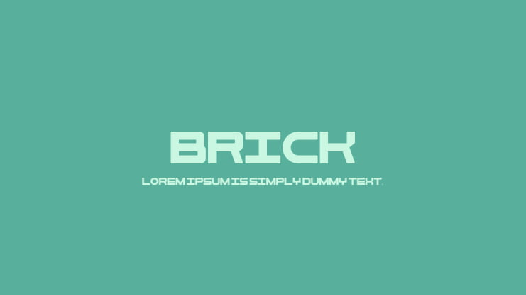 Brick Font Family