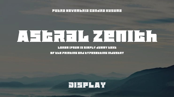 Astral Zenith Font Family