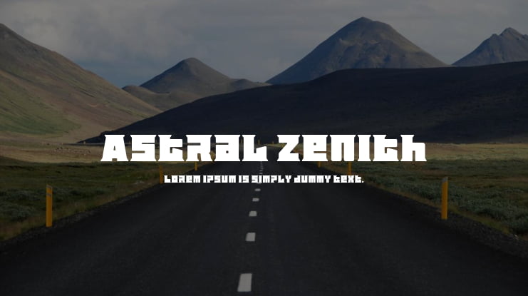 Astral Zenith Font Family