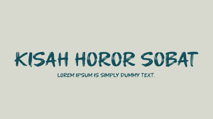 Kisah Horor Sobat Font