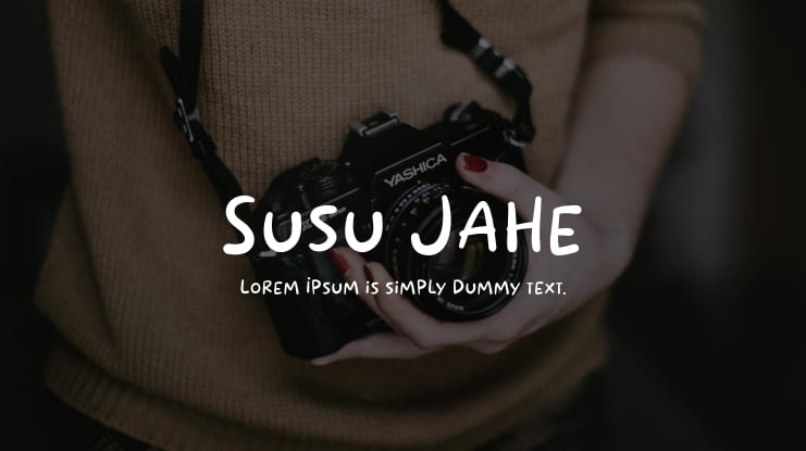 Susu Jahe Font