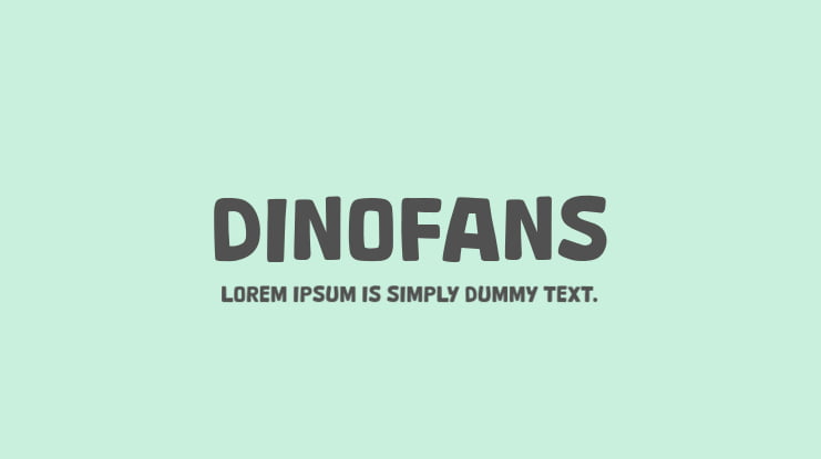 Dinofans Font