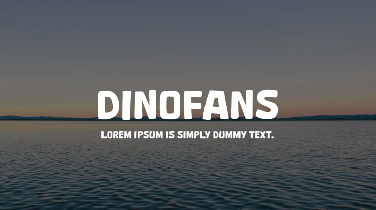 Dinofans Font