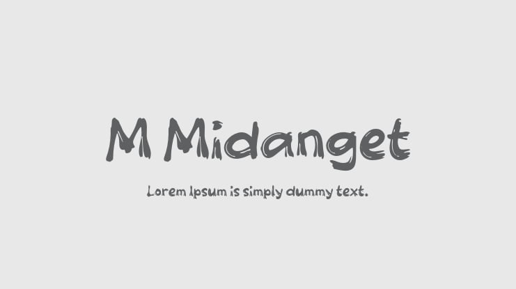 M Midanget Font