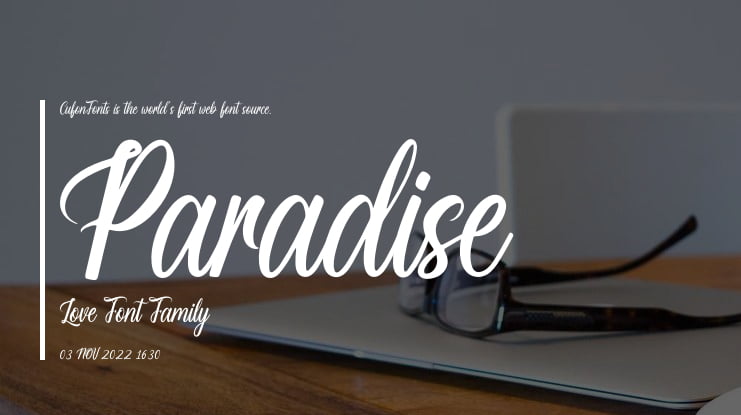 Paradise Love Font