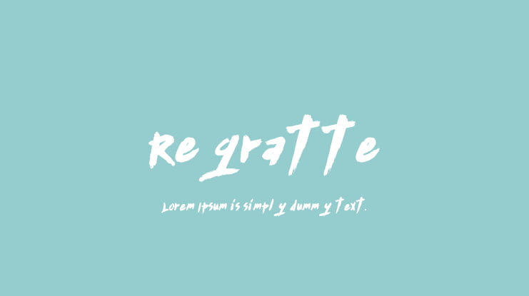 Regratte Font