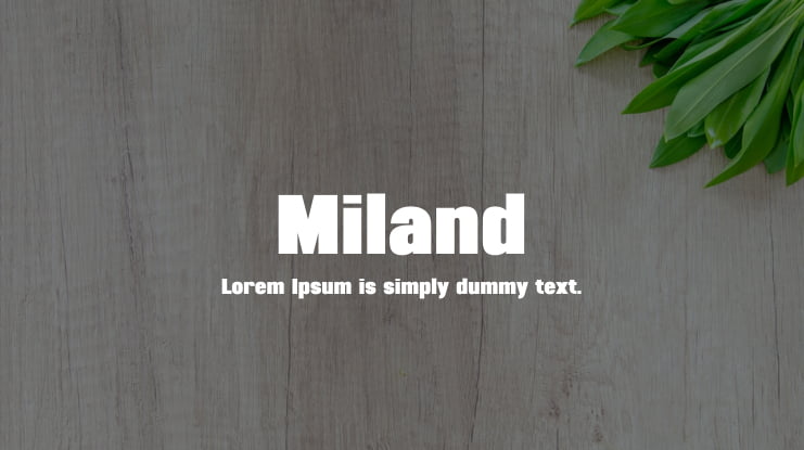 Miland Font