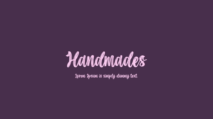 Handmades Font