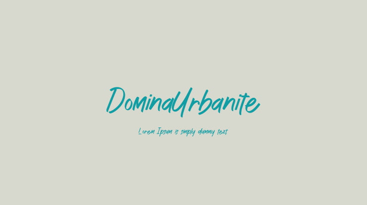 DominaUrbanite Font