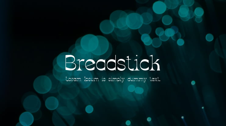 Breadstick Font