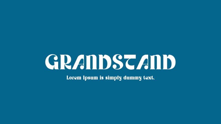 GRANDSTAND Font