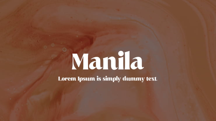 Manila Font