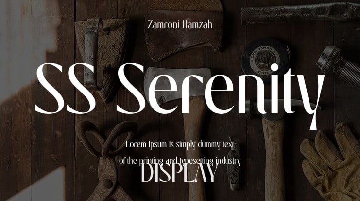 SS Serenity Font