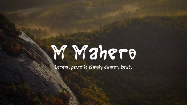 M Mahero Font
