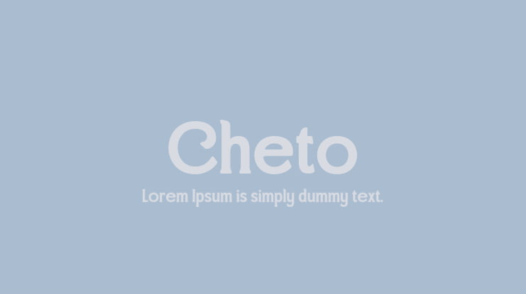 Cheto Font