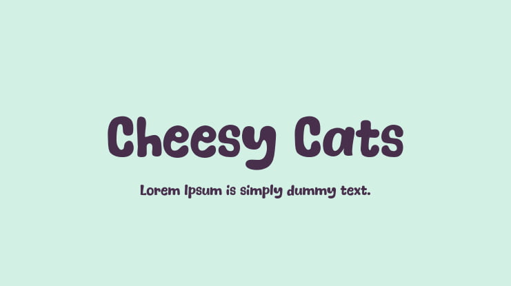 Cheesy Cats Font