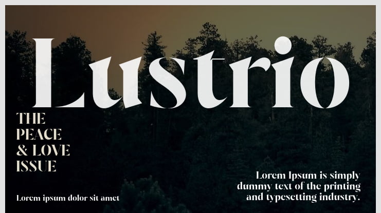 Lustrio Font