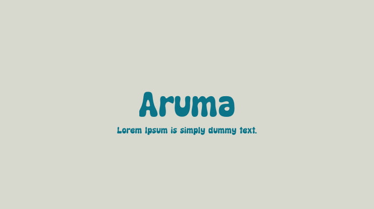 Aruma Font
