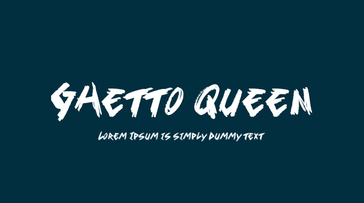 Ghetto Queen Font